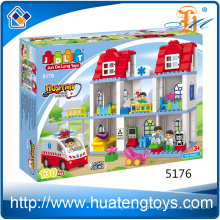 Hot Sale crianças inteligência diy hospital casa brinquedos grandes blocos de construção